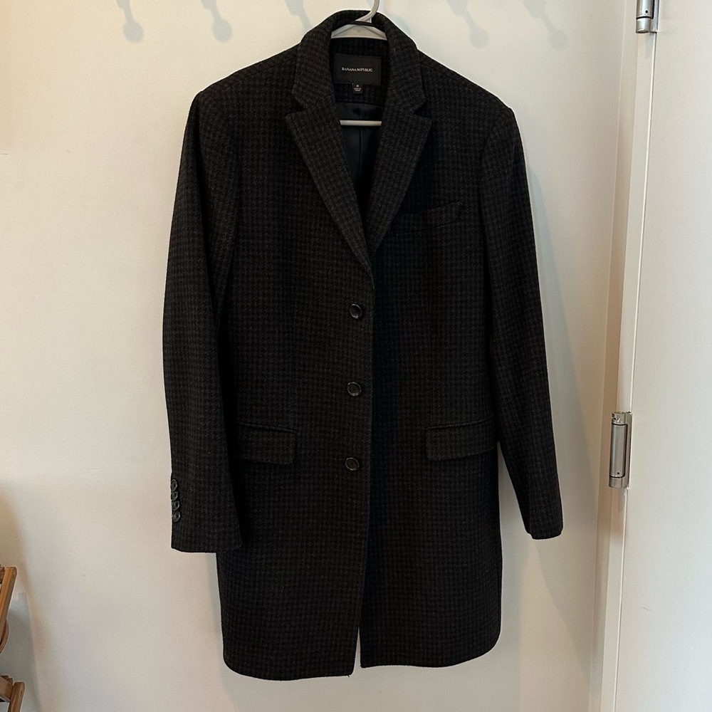 Banana Republic wool blend topcoat